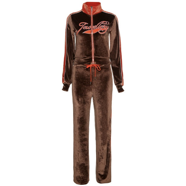 Khrisjoy Velour Tracksuit Jacket women - Glamood Outlet